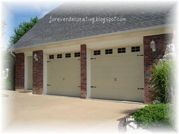 straightforward faux carriage doors, Forever Decorating on Bekob