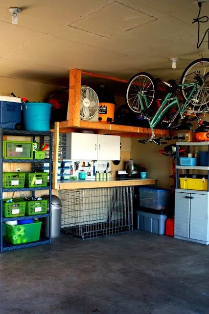 fully organized garage, IHeart Organizing