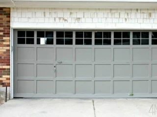 add trim to plain garage door, 4 Men 1 Lady