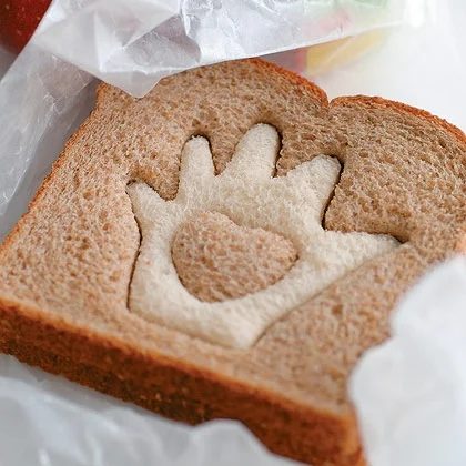 school lunch option - two tone sandwiches, Spoonful