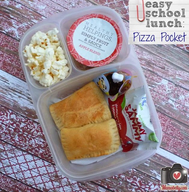 school lunch option - mini pizza pockets, Mama Belly