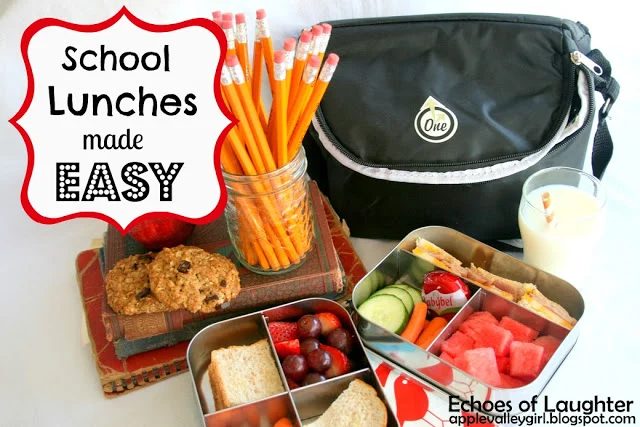 school lunch tip - planning and packing school lunches, Echoes of Laughter