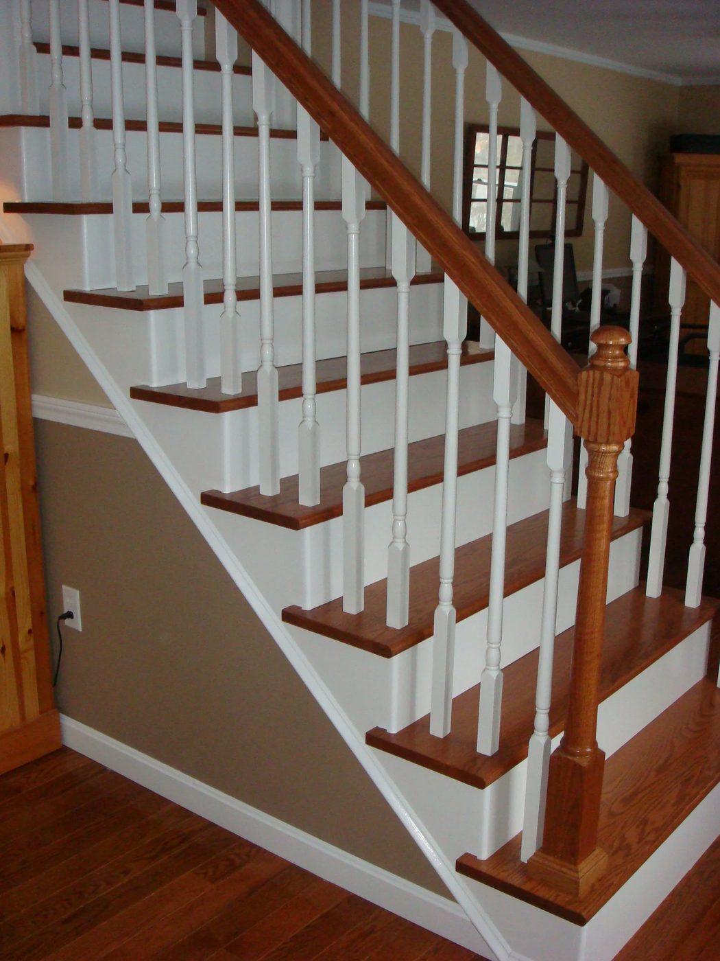 Carpet To Wood Staircase Remodel Featured On Bekob