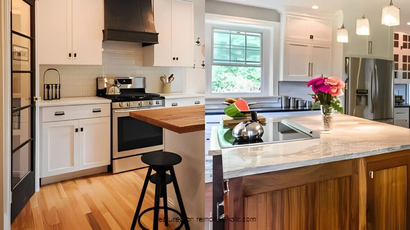 Handmade Kitchen Remodel options With Before And After Pictures For Expanding Small Kitchens Bekob 450x338 (1)