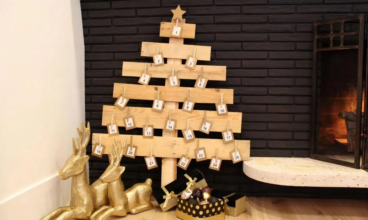 3 Count Down Advent Chirstmas Calendar Out Of Pallet Wood