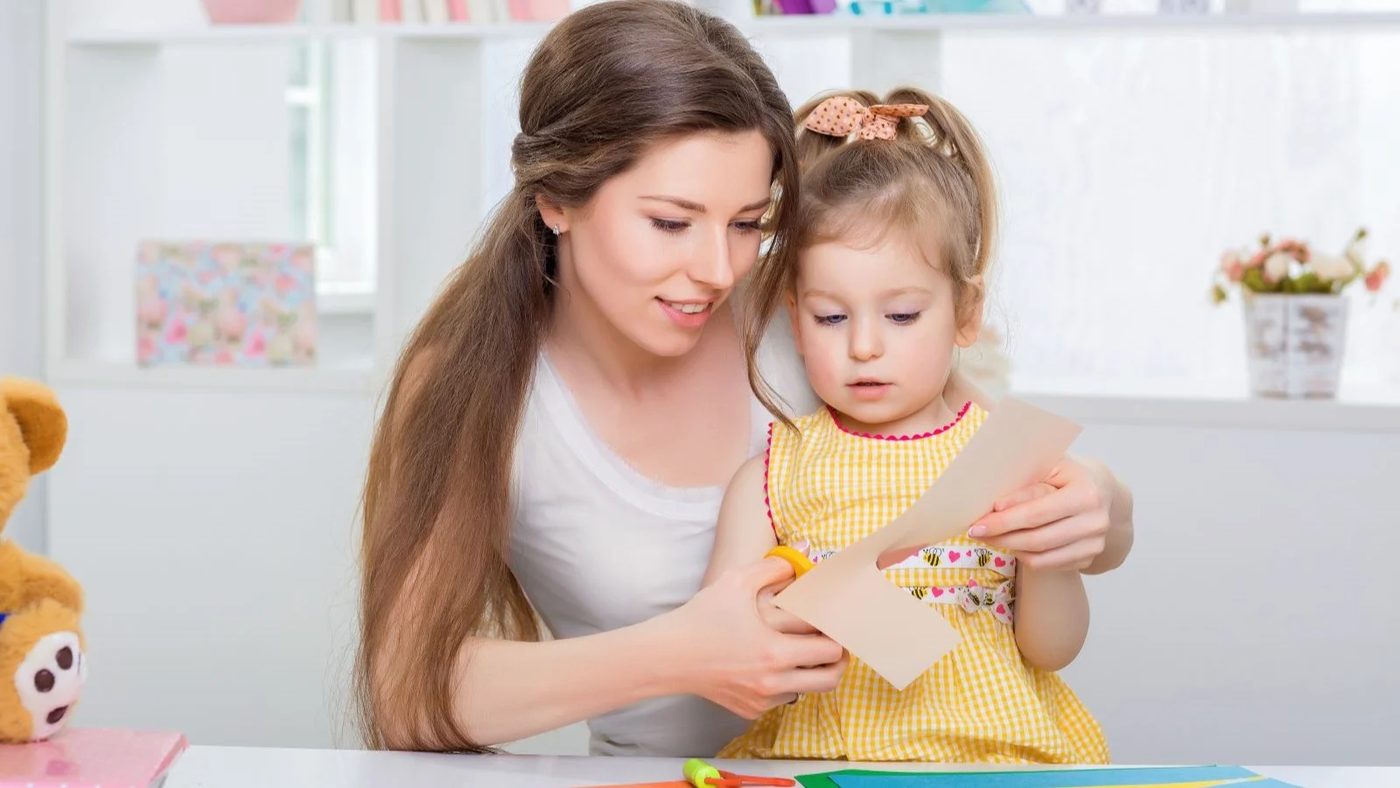 Woman And Daughter Paper Craft