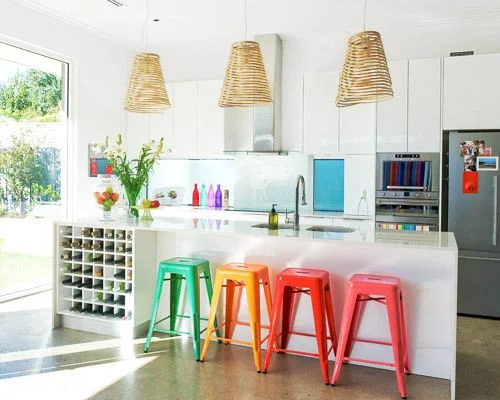 BH&G rainbow kitchen