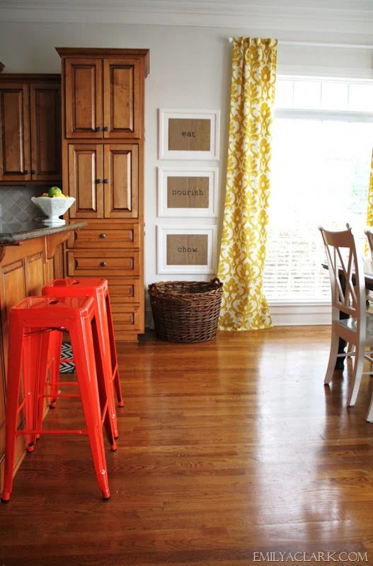 Emily A Clark tangerine stools