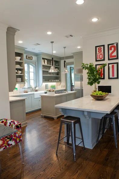 Decor Pad gray and red kitchen