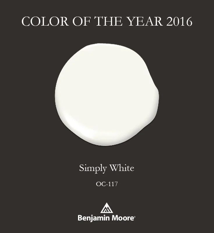 Simply White by Benjamin Moore. Trends in paint colors. Bekob