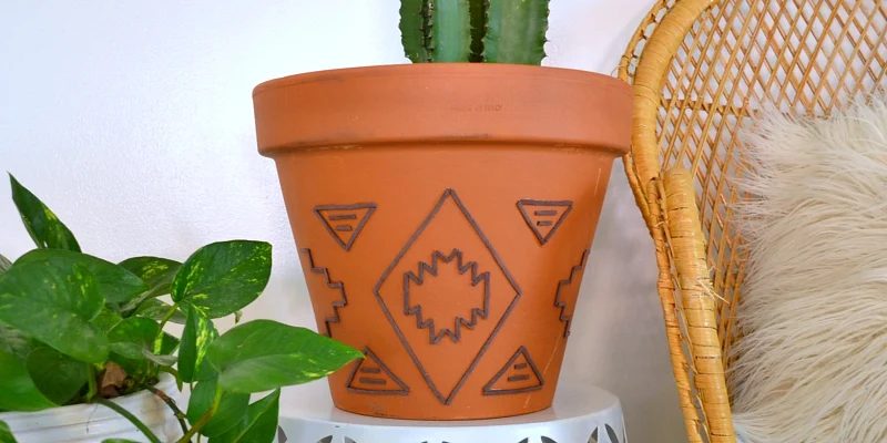 Tribal Inspired Suede Embellished Planter walkthrough