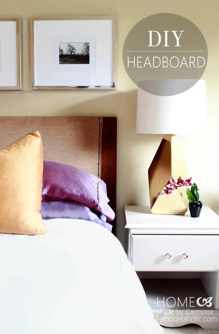 How To Turn A Door Into A Stylish Headboard @Bekob #headboard #handmade #headboardweek