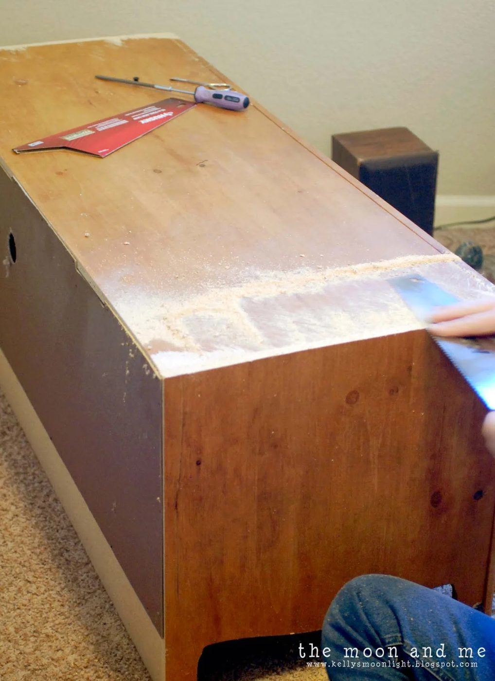 tv console from entertainment center walkthrough, The Moon and Me on Bekob