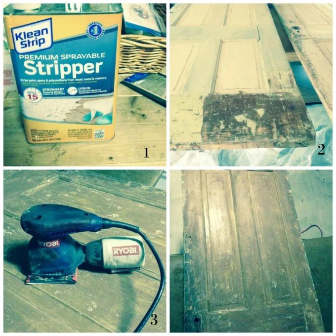 Strip and refinish vintage doors to create unique home decor, by direct Nature Decor featured on @Bekob