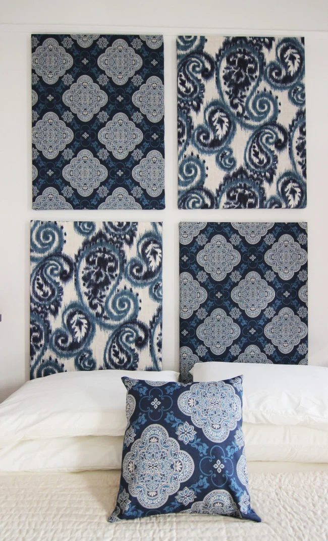 direct Nature Decor bold boho artwork over the bed