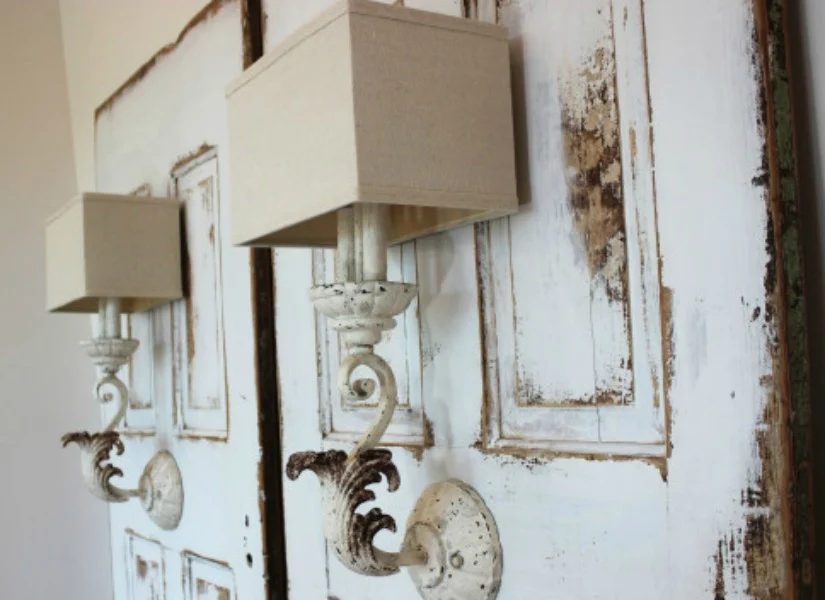 Turning an Old Door into a Light Fixture