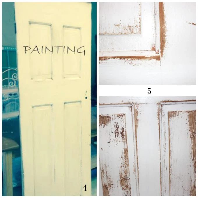 How to paint and distress antique doors, by direct Nature Decor featured on @Bekob