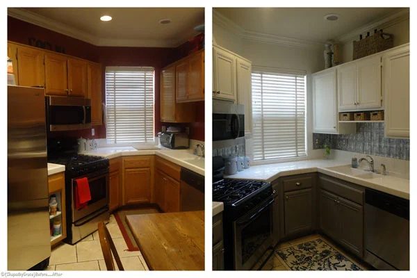 Two Toned Kitchen Makeover