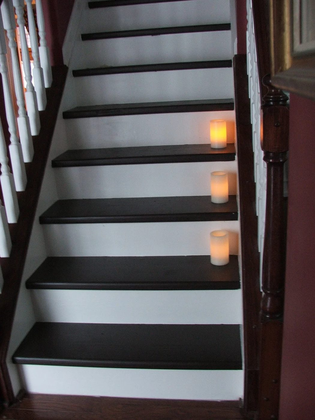 32 Handmade walkthrough, Carpeted Stairs To Wooden Treads For Less Than $100, By Cleverly Inspired, Featured On @Bekob