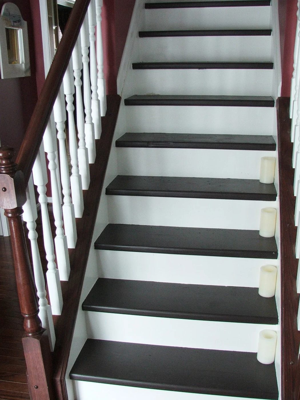 34 modest-cost Handmade Makeover, Carpeted Stairs To Wooden Treads, By Cleverly Inspired, Featured On @Bekob