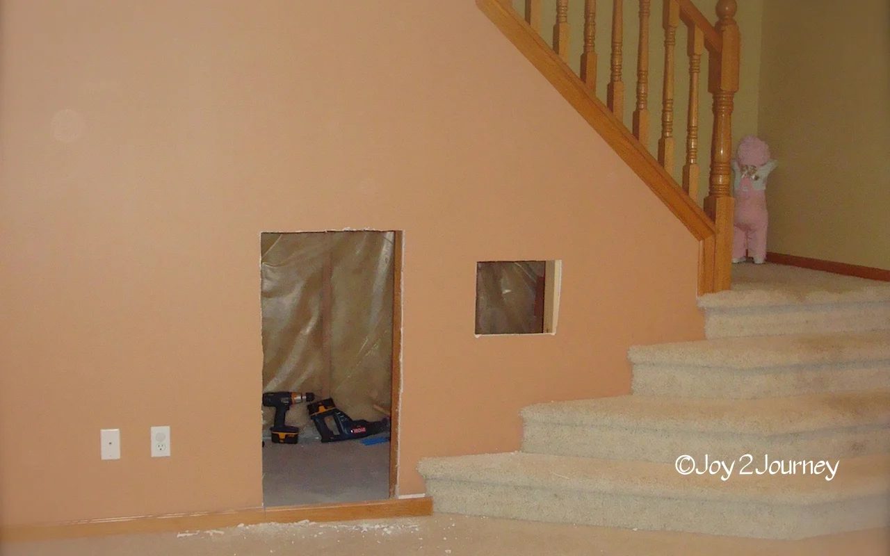 Under the stairs kids play house (2)