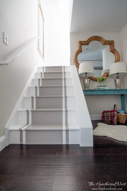 Painted Stairs Via Heathered Nest