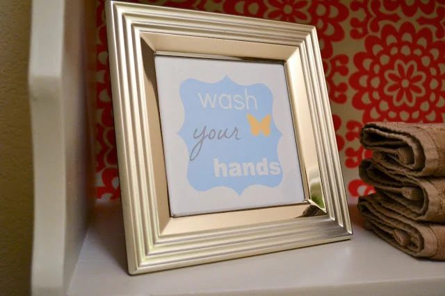 Our Love and Our Blessing bathroom shelf 22