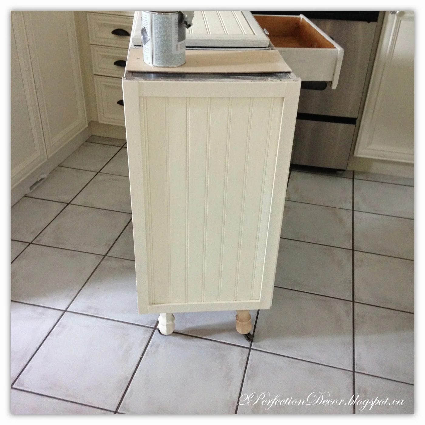 Adding legs to kitchen island02 by 2Perfection Decor featured on @Bekob