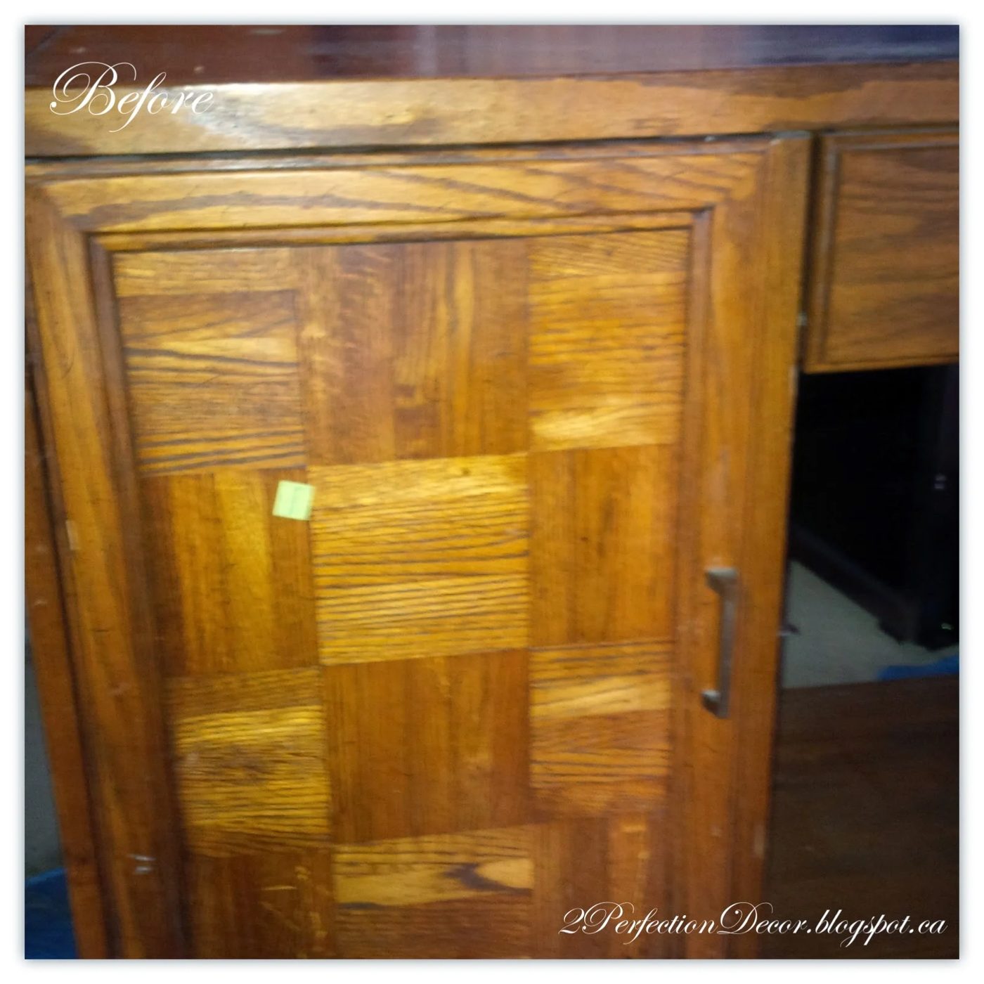 How this before desk became a striking kitchen island by 2Perfection Decor featured on @Bekob