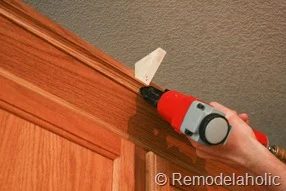Upgrade Oak Kitchen Cabinets With Crown Moldings-21