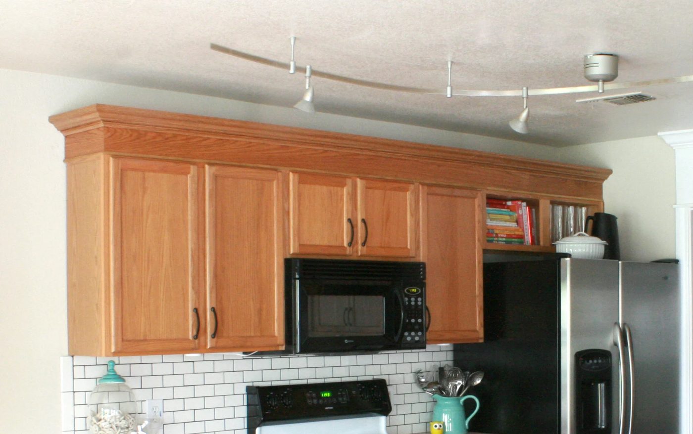 Update Builder Grade Cabinets Without Painting
