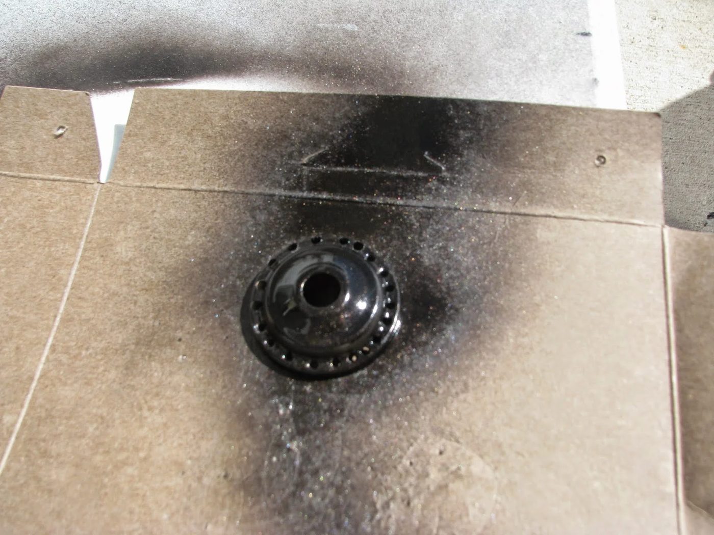 update a standard dome ceiling light to look like Pottery Barn Mia crystal flushmount, step 8- My So-Called Handmade Blog on @Bekob