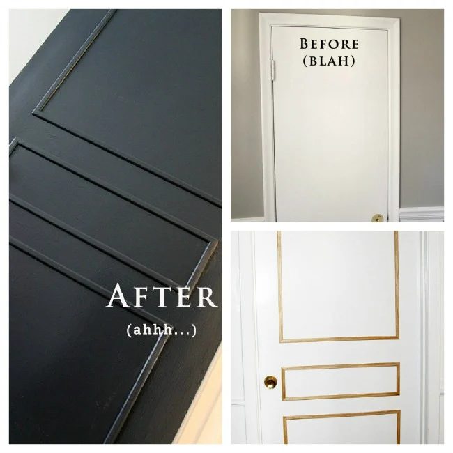 3 panel door from flat door via Babble