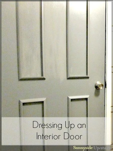 basic 4 rectangle panel update on flat door - Sunnyside Upstairs