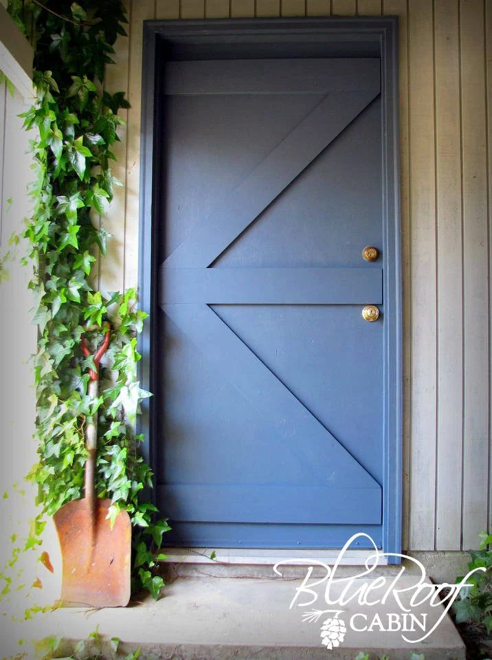 flat door into barn door - Blue Roof Cabin