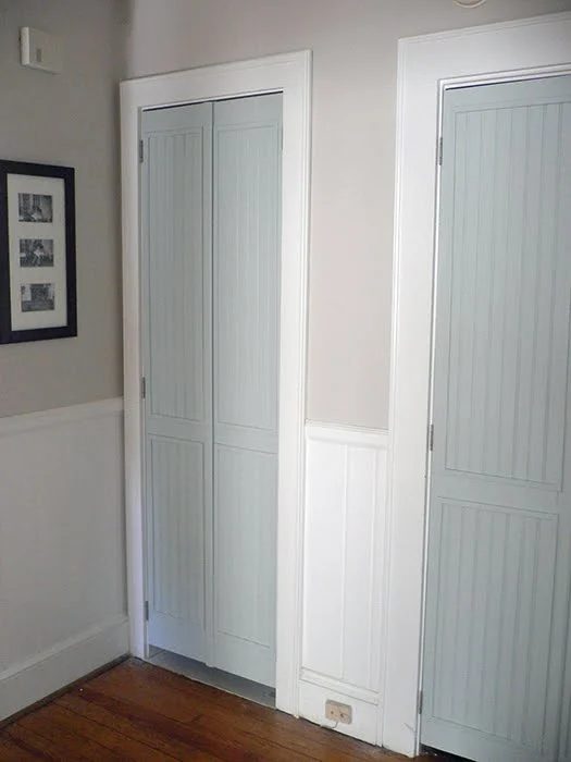 louvered to beadboard closet doors - Vintage direct Home