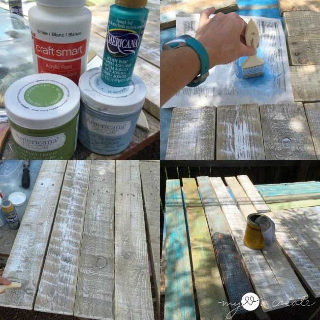 painting pallet planks