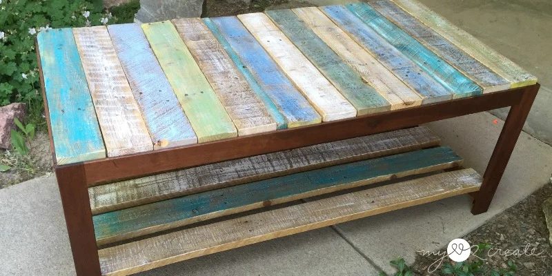 Update A Glass Top Coffee Table With A Pallet