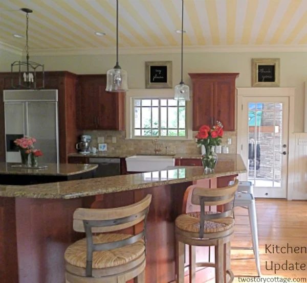 kitchen update without painting the cabinets, Two Story Cottage