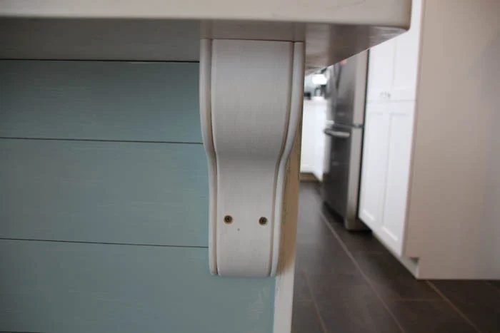 installed kitchen island corbel, The Happy Housie on @Bekob