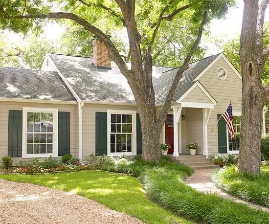 50's Ranch-Style Home Curb Appeal Update Inspiration