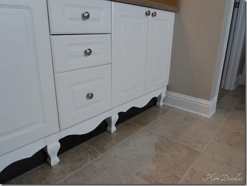 upgrade cabinets by adding furniture style feet, Plum Doodles