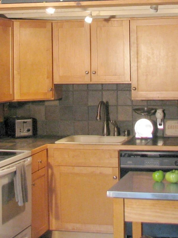 cabinets before building the custom plate rack shelf and cabinet
