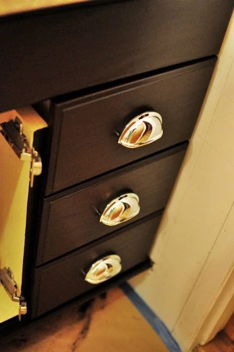 upgrade cabinets by staining using gel stain, Monica Wants It