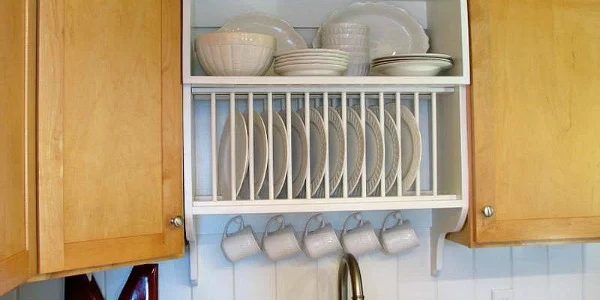 Upgrade Cabinets by Building a Custom Plate Rack Shelf