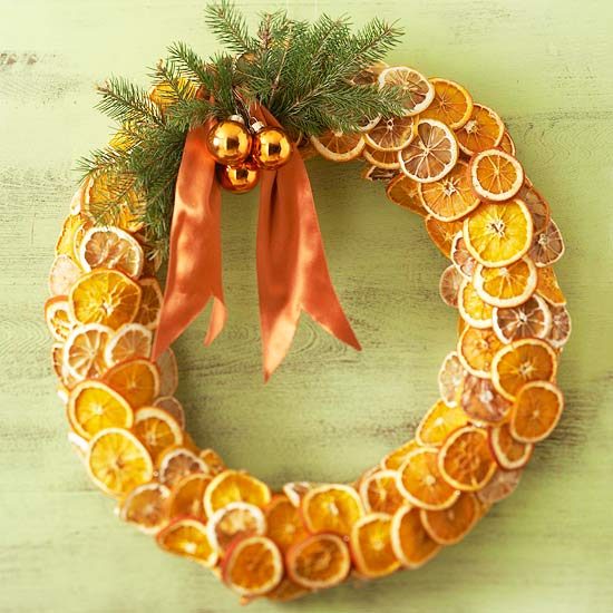 dried orange wreath