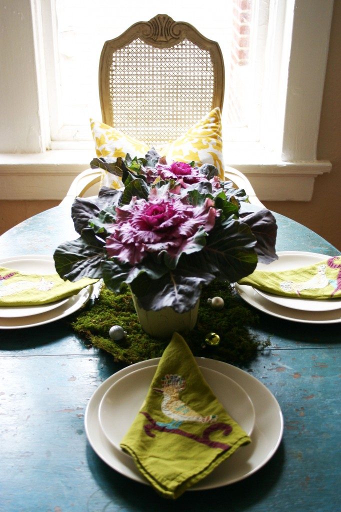 cabbages centerpiece