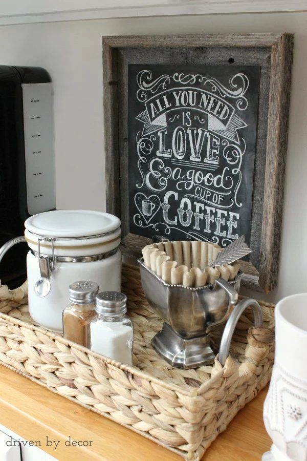 tray to organize a coffee or drink station, Driven By Decor