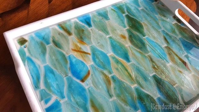 handmade tiled tray Sawdust and Embryos