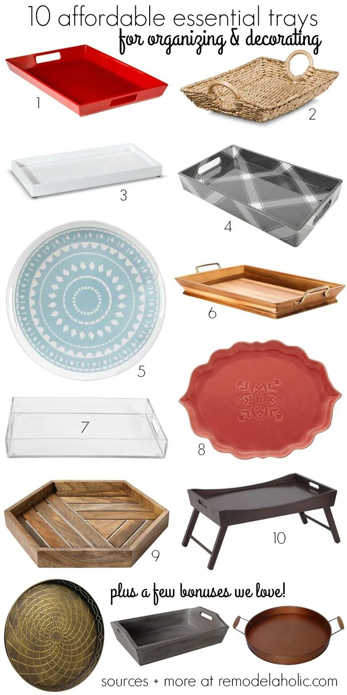 10 essential decorative trays that are also affordable! All under $25 @Bekob